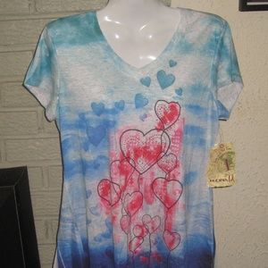 NWT- One World Hi-low top